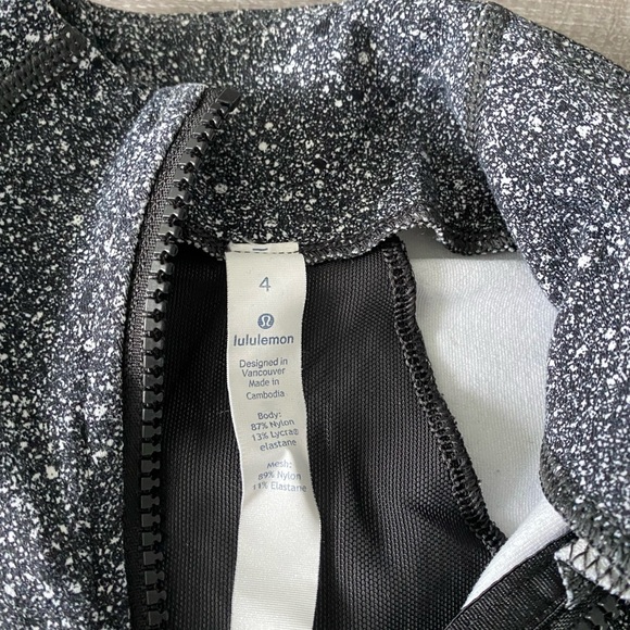 Lululemon Define Jacket Luminesce Splatter Black/ white pattern speckle - Picture 5 of 15